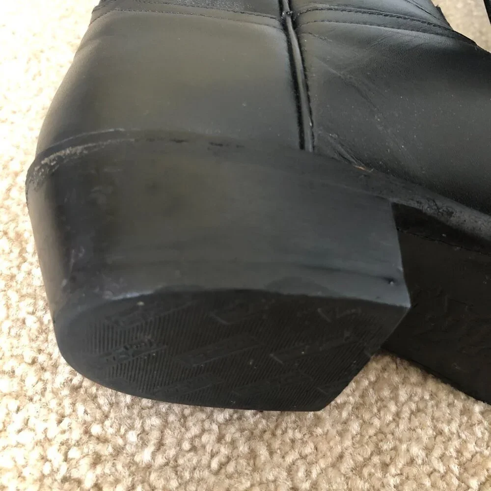 Tony Lama Black Cowboy Boots - Picture 11 of 11